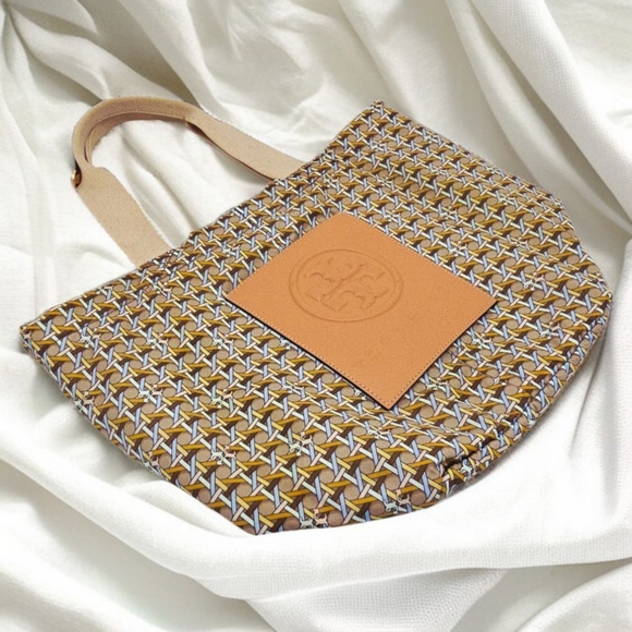 Tory Burch Limited Edition Nylon Small Summer Tote Bag Trendy Chic Empowering - Picture 6 of 16